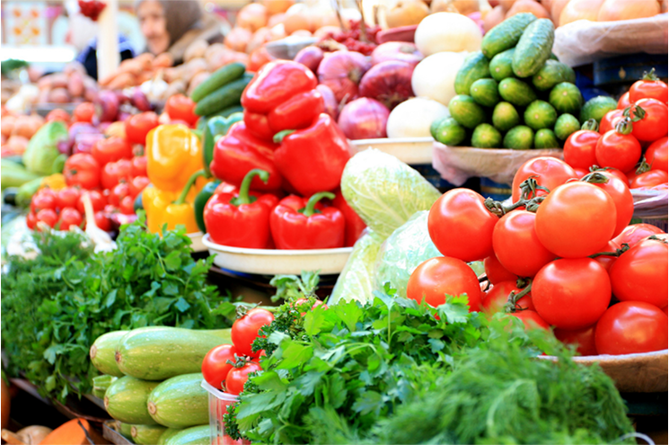 Fresh farmers market produce